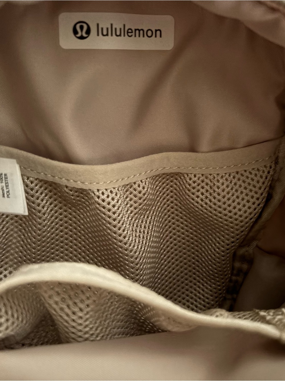lululemon athletica Beige Everywhere Mini Backpack - excellent condition! - Picture 4 of 8
